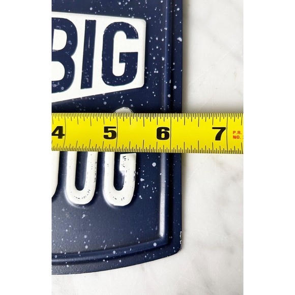No Dog is Ever Too Big to be a Lap Dog Die Cut Tin Wall Sign Navy Blue 9 x 6.25 - Picture 4 of 4